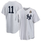 New York Yankees #11 Anthony Volpe White KLUNKIM 2024 World Series Cool Base Stitched Jersey