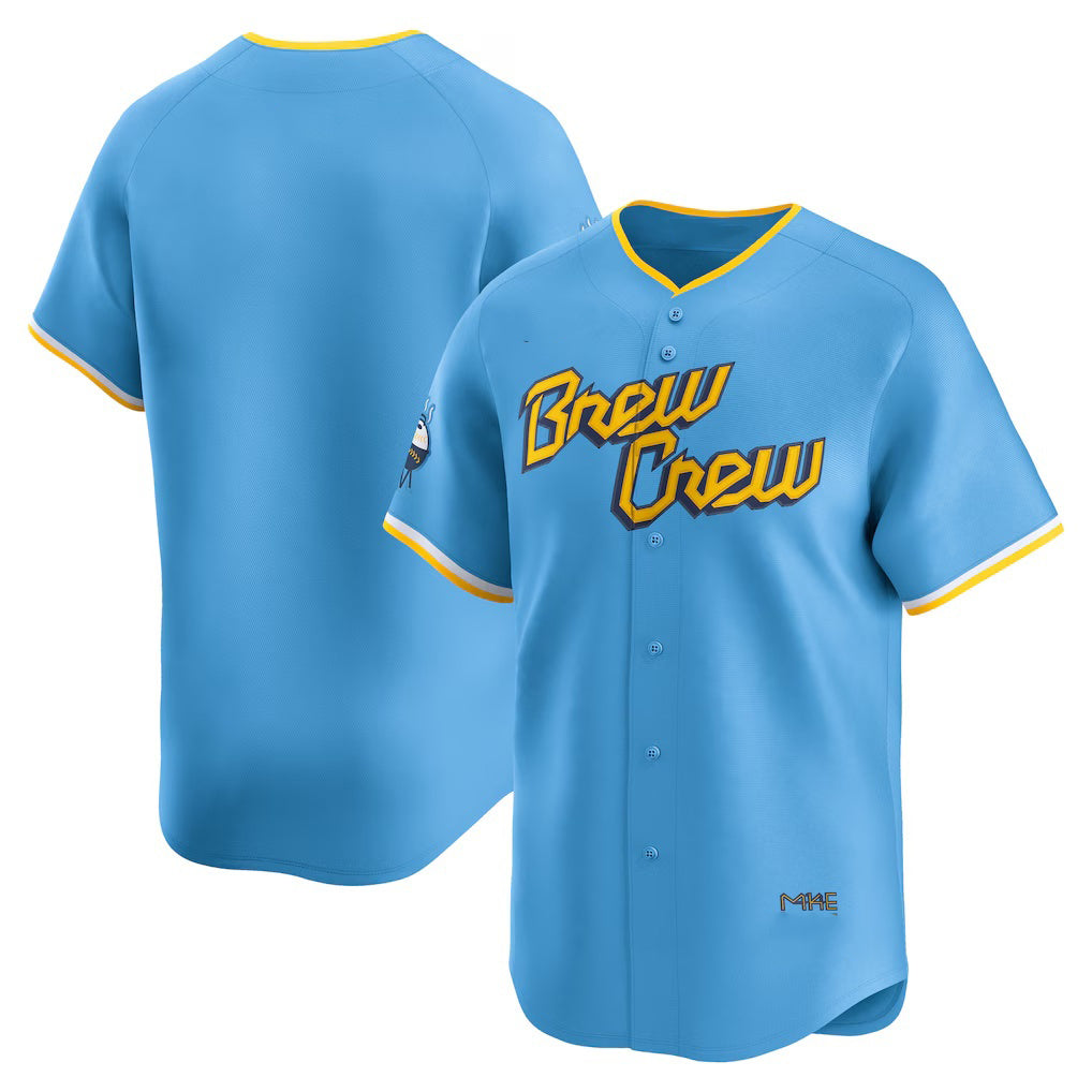 Milwaukee Brewers Light Blue KLUNKIM City Connect Limited Jersey