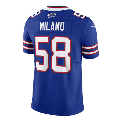 B.Bills #58 Matt Milano Royal Vapor F.U.S.E. Limited Player Jersey Football Stitched American Jerseys