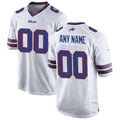 Custom B.Bills White KLUNKIM Game Jersey