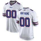 Custom B.Bills White KLUNKIM Game Jersey
