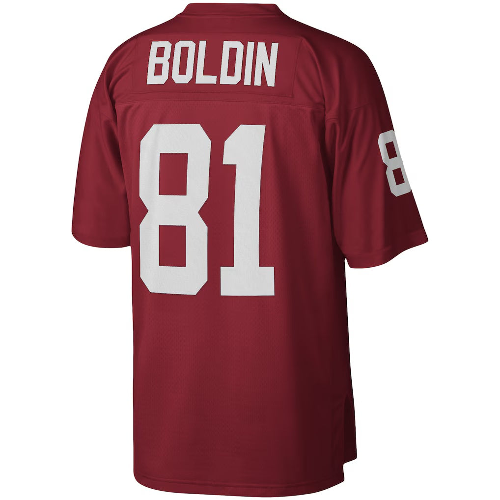 A.Cardinals #81 Anquan Boldin Mitchell & Ness Cardinal KLUNKIM Legacy Replica Jersey