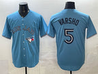 Toronto Blue Jays #5 Daulton Varsho Light Blue KLUNKIM 2025 Cool Base Stitched Jersey