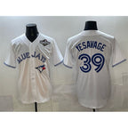 Toronto Blue Jays #39 Trey Yesavage White KLUNKIM 2025 World Series Home Cool Base Stitched Jersey