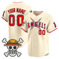 Custom Los Angeles Angels x One Piece Cream KLUNKIM Vapor Premier Limited Jersey - Stitched