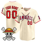 Custom Los Angeles Angels x One Piece Cream KLUNKIM Vapor Premier Limited Jersey - Stitched