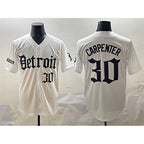 Detroit Tigers #30 Kerry Carpenter White KLUNKIM 'Motor Gothic Edition' Vapor Premier Limited Stitched Jersey