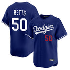 Los Angeles Dodgers #50 Mookie Betts Player Royal KLUNKIM Limited Home Stitched Jerseys