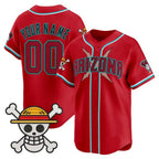 Custom Arizona Diamondbacks x One Piece Red KLUNKIM Vapor Premier Limited Jersey - Stitched