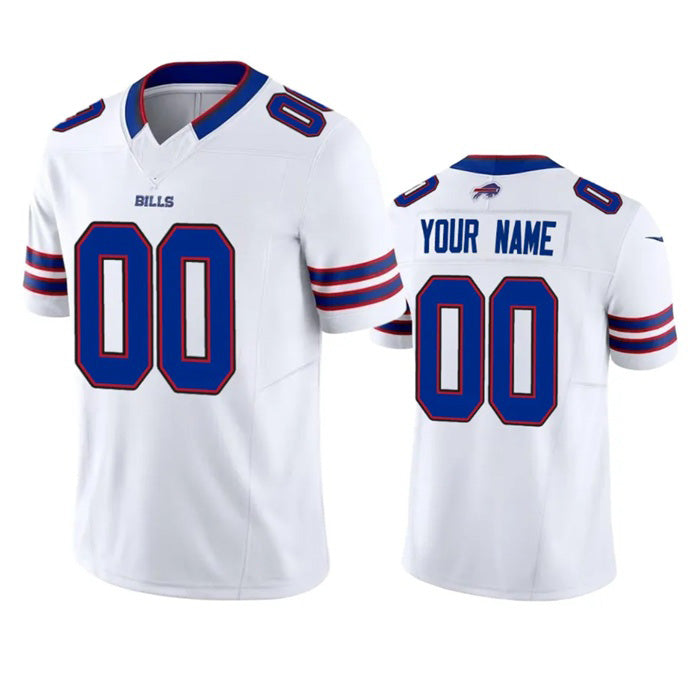 Custom B.Bills Active Player White KLUNKIM 2023 F.U.S.E. Vapor Untouchable Limited Stitched Jersey