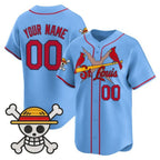 Custom St. Louis Cardinals x One Piece Blue KLUNKIM Vapor Premier Limited Jersey - Stitched