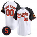 Custom Baltimore Orioles Robinson Patch Vapor Premier Limited Jersey V2 - All Stitched-White KLUNKIM
