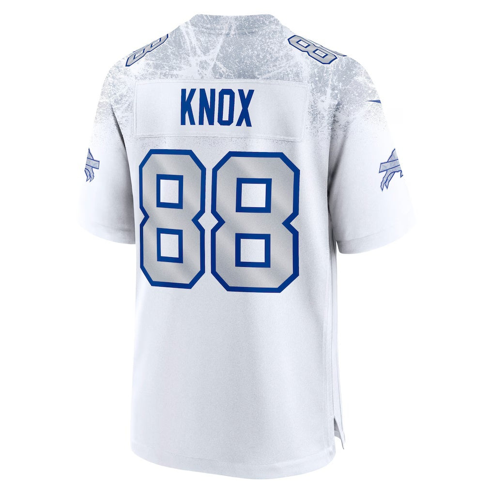 B.Bills #88 Dawson Knox White KLUNKIM 2025 Rivalries Collection Game Jersey