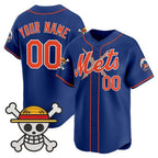 Custom New York Mets x One Piece Royal KLUNKIM Vapor Premier Limited Jersey - Stitched
