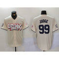 New York Yankees #99 Aaron Judge Cream KLUNKIM Limited Stitched Jersey 2