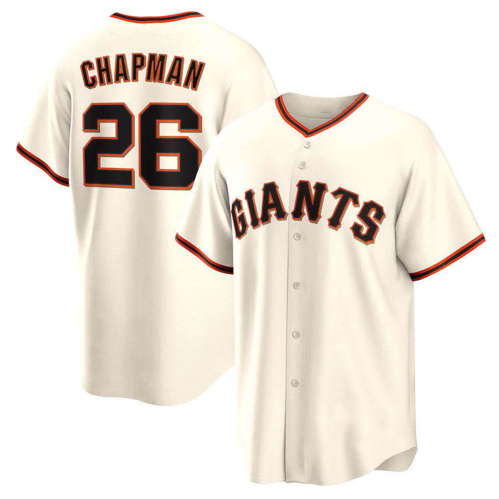 San Francisco Giants #26 Matt Chapman Cream KLUNKIM Home Replica Jersey