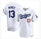 Los Angeles Dodgers #13 Max Muncy White KLUNKIM Stitched Cool Base Jersey