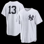 New York Yankees #13 Jazz Chisholm Jr. White KLUNKIM Home Replica Jersey 2