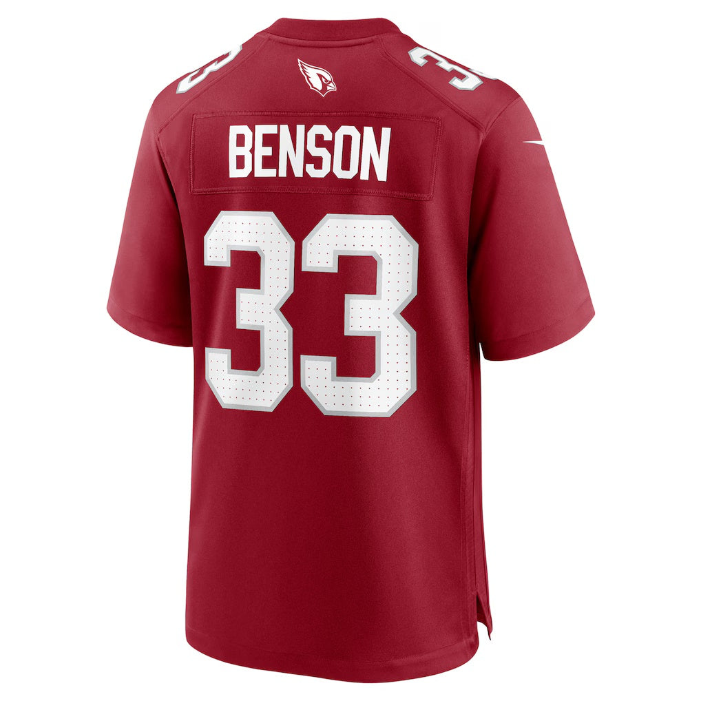 A.Cardinals #33 Trey Benson Cardinal KLUNKIM Team Game Jersey