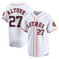 Houston Astros #27 Jose Altuve White KLUNKIM Home Limited Player Jersey