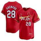 St. Louis Cardinals #28 Nolan Arenado Red KLUNKIM 2024 City Connect Limited Player Jersey
