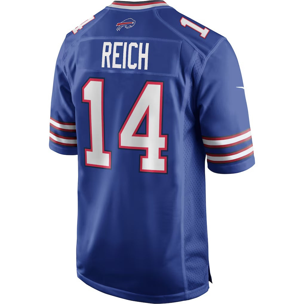 B.Bills #14 Frank Reich Royal KLUNKIM Game Retired Player Jersey
