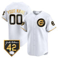Custom Chicago Cubs 2024 Jackie Robinson Patch Vapor Premier Limited Jersey V2 ¨C White KLUNKIM