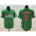 Philadelphia Phillies #7 Trea Turner Green KLUNKIM Phanatic Limited Stitched Jersey