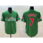 Philadelphia Phillies #7 Trea Turner Green KLUNKIM Phanatic Limited Stitched Jersey