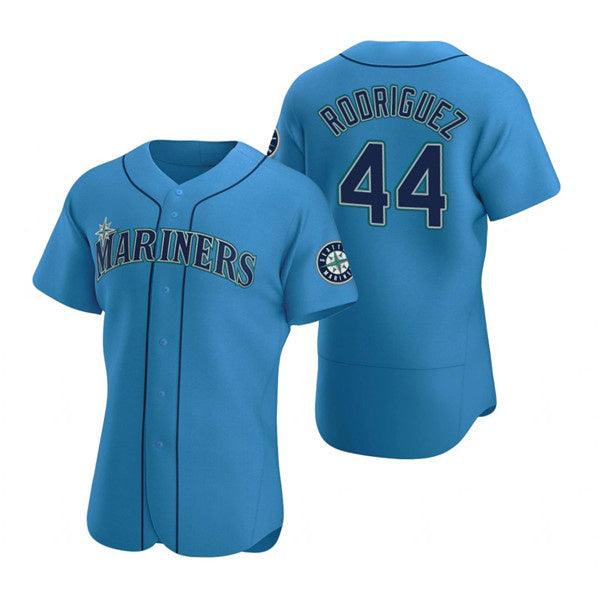 Seattle Mariners #44 Julio Rodr¨ªguez Royal KLUNKIM Flex Base Stitched Jersey