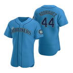 Seattle Mariners #44 Julio Rodr¨ªguez Royal KLUNKIM Flex Base Stitched Jersey
