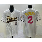 San Diego Padres #2 Xander Bogaerts White KLUNKIM NEW 2023 City Connect Cool Base Stitched Jersey 2