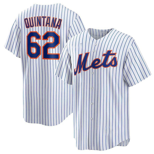 New York Mets #62 José Quintana White Home Replica Player Jersey Baseball Jerseys