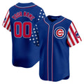 Custom Chicago Cubs 2024 Independence Day Vapor Premier Limited Jersey - Royal KLUNKIM