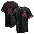 Arizona Diamondbacks #8 James McCann Player Black KLUNKIM Limited Home Stitched Jerseys