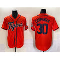 Detroit Tigers #30 Kerry Carpenter Orange KLUNKIM With Patch Cool Base Stitched Jersey