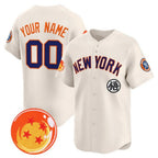 Custom New York Yankees x Dragon Ball Cream KLUNKIM Vapor Premier Limited Jersey - All Stitched