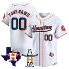 Custom Houston Astros Houston Rodeo Patch Vapor Premier Limited Jersey ¨C White 2 KLUNKIM