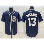 San Diego Padres #13 Manny Machado Navy KLUNKIM Cool Base Stitched Jersey