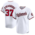 Washington Nationals #37 Stephen Strasburg White KLUNKIM Home Limited Player Jersey