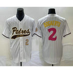 San Diego Padres #2 Xander Bogaerts Number White KLUNKIM NEW 2023 City Connect Cool Base Stitched Jersey