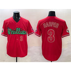 Philadelphia Phillies #3 Bryce Harper Red KLUNKIM Phanatic Limited Stitched Jersey