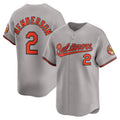 Baltimore Orioles #2 Gunnar Henderson Gray KLUNKIM Road Limited Player Jersey