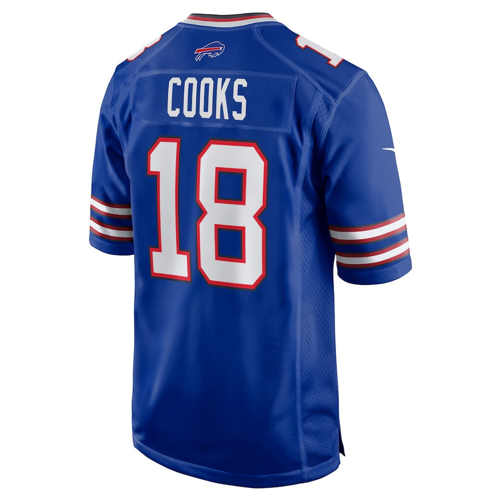B.Bills #18 Brandin Cooks Royal KLUNKIM Team Game Jersey