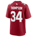 A.Cardinals #34 Jalen Thompson Cardinal KLUNKIM Team Game Jersey