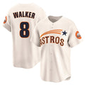 Houston Astros #8 Christian Walker Player Cream KLUNKIM Throwback Cooperstown Collection Limited Stitched Jerseys