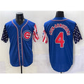 Chicago Cubs #4 Pete Crow-Armstrong Royal KLUNKIM 2025 Independence Day Vapor Premier Limited Stitched Jersey