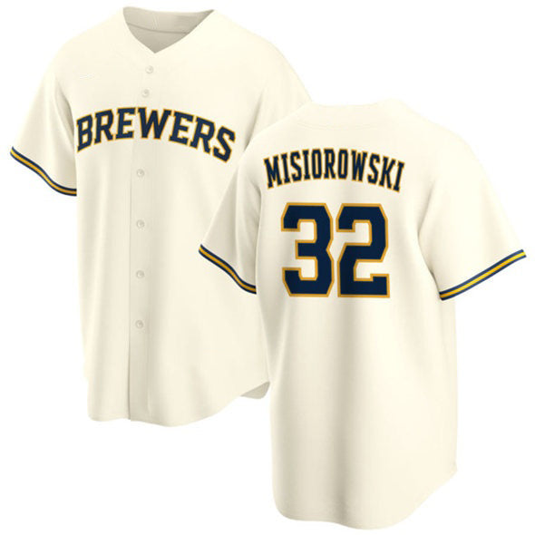 Milwaukee Brewers #32 Jacob Misiorowski Cream KLUNKIM 2025 Stitched Jersey