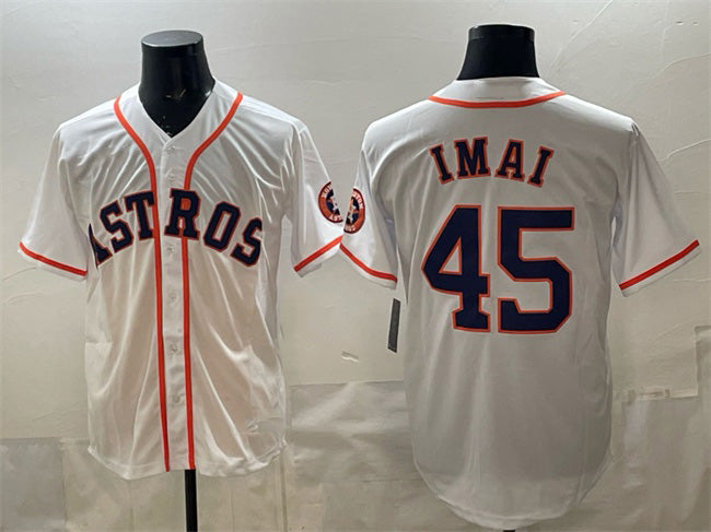 Houston Astros #45 Tatsuya Imai White KLUNKIM Cool Base Stitched Jersey
