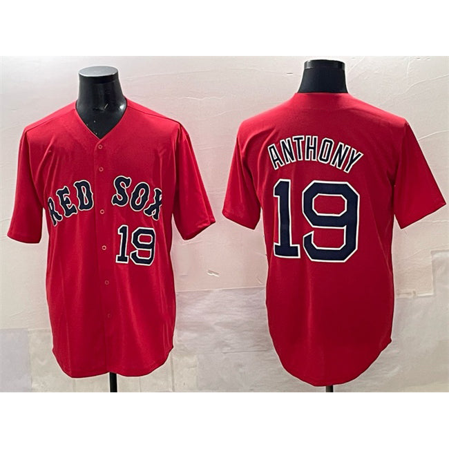 Boston Red Sox #19 Roman Anthony Red KLUNKIM Cool Base Stitched Jersey